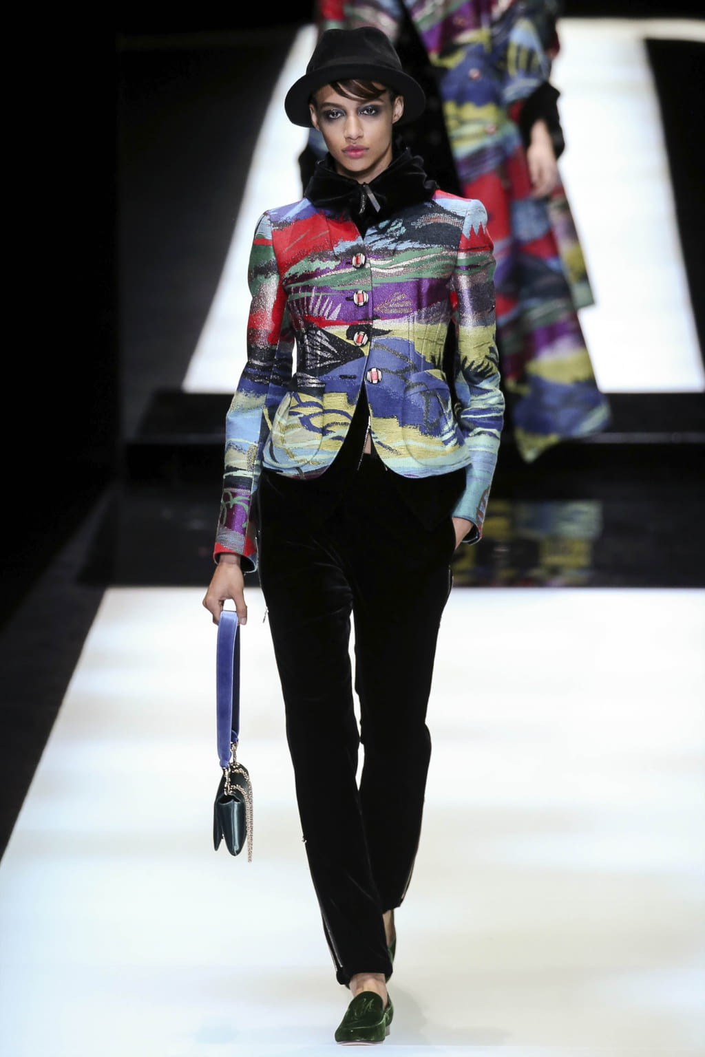 Fashion Week Milan Fall/Winter 2017 look 51 from the Giorgio Armani collection womenswear