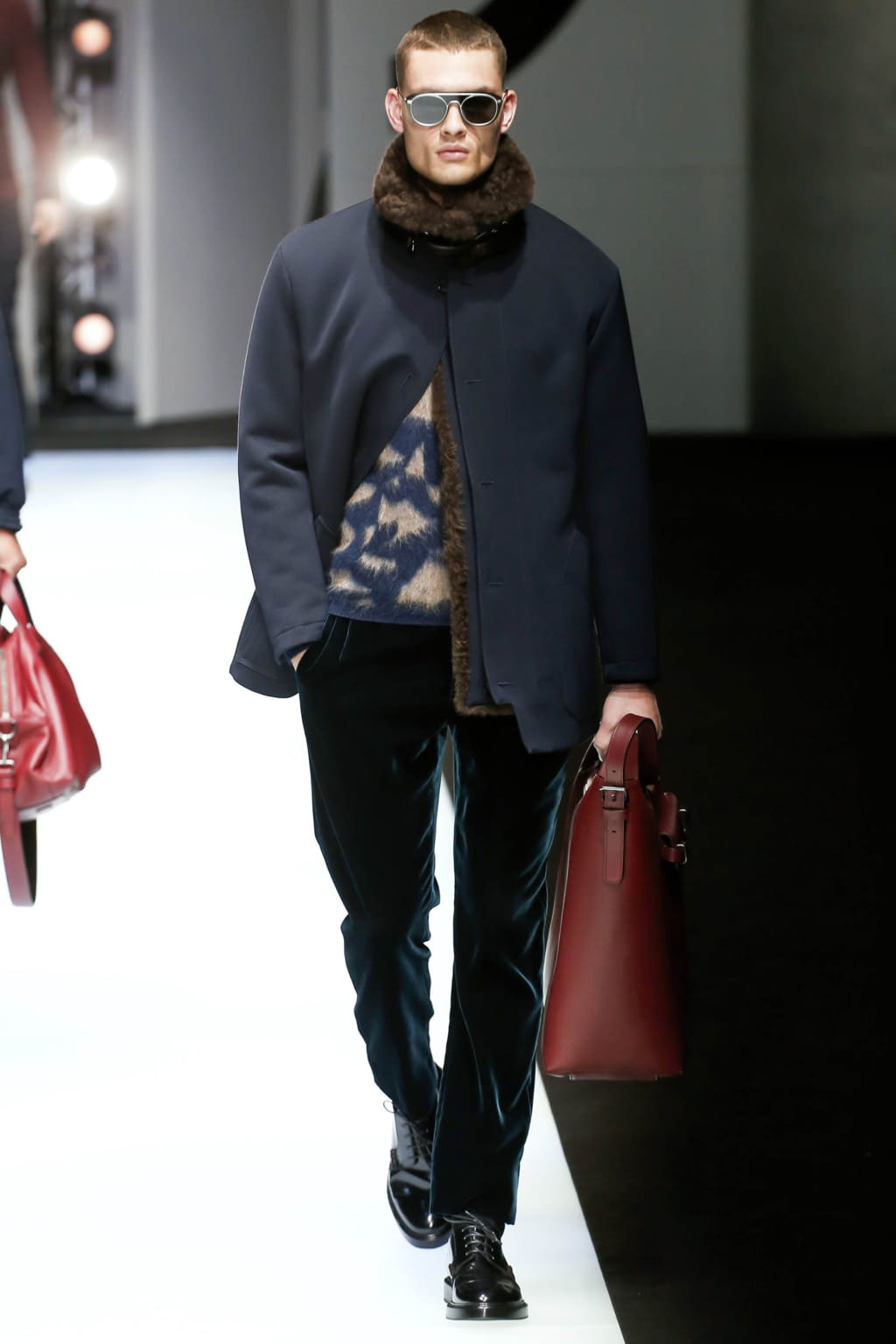 Fashion Week Milan Fall/Winter 2018 look 62 de la collection Giorgio Armani menswear