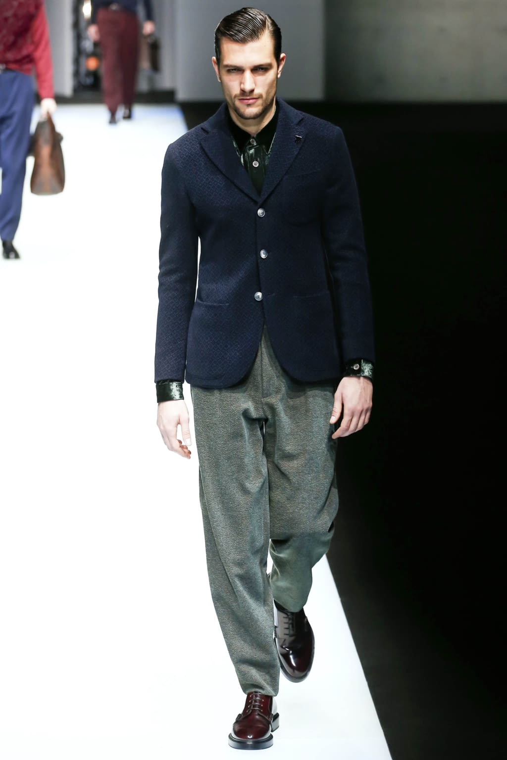 Fashion Week Milan Fall/Winter 2018 look 65 de la collection Giorgio Armani menswear