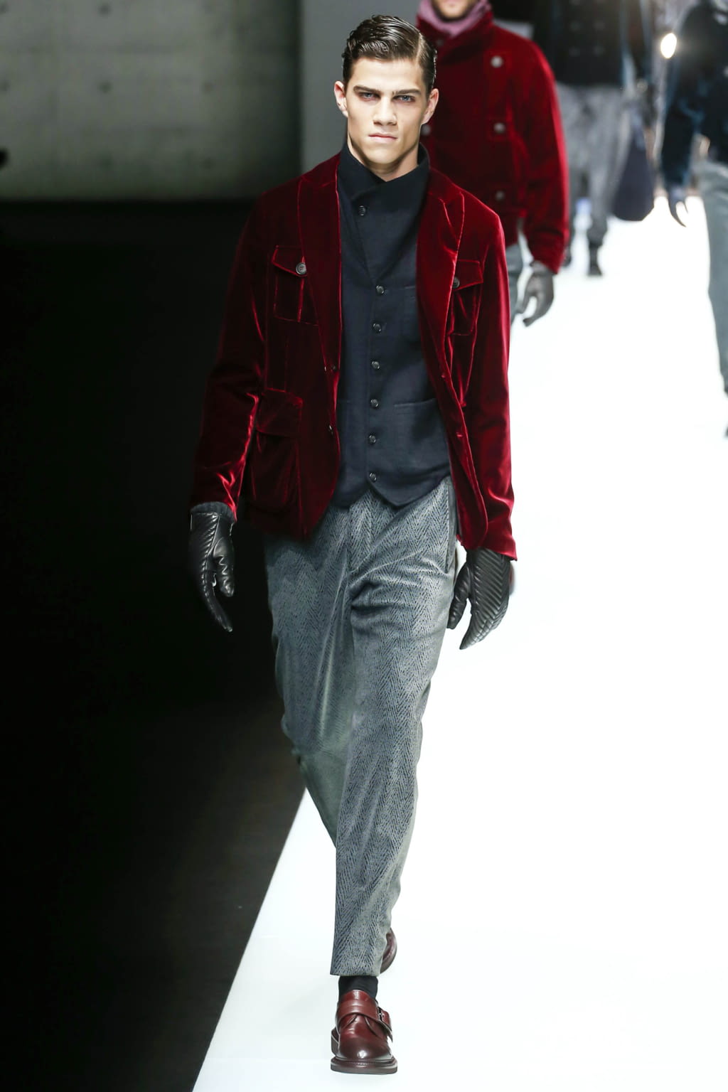 Fashion Week Milan Fall/Winter 2018 look 70 de la collection Giorgio Armani menswear
