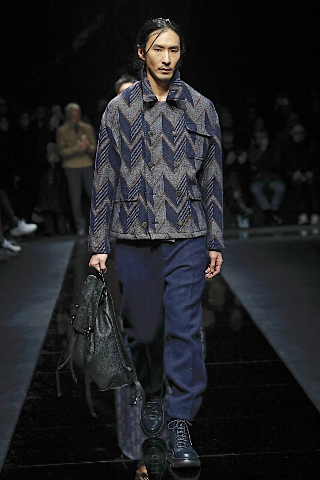 Fashion Week Milan Fall/Winter 2020 look 50 from the Giorgio Armani collection menswear