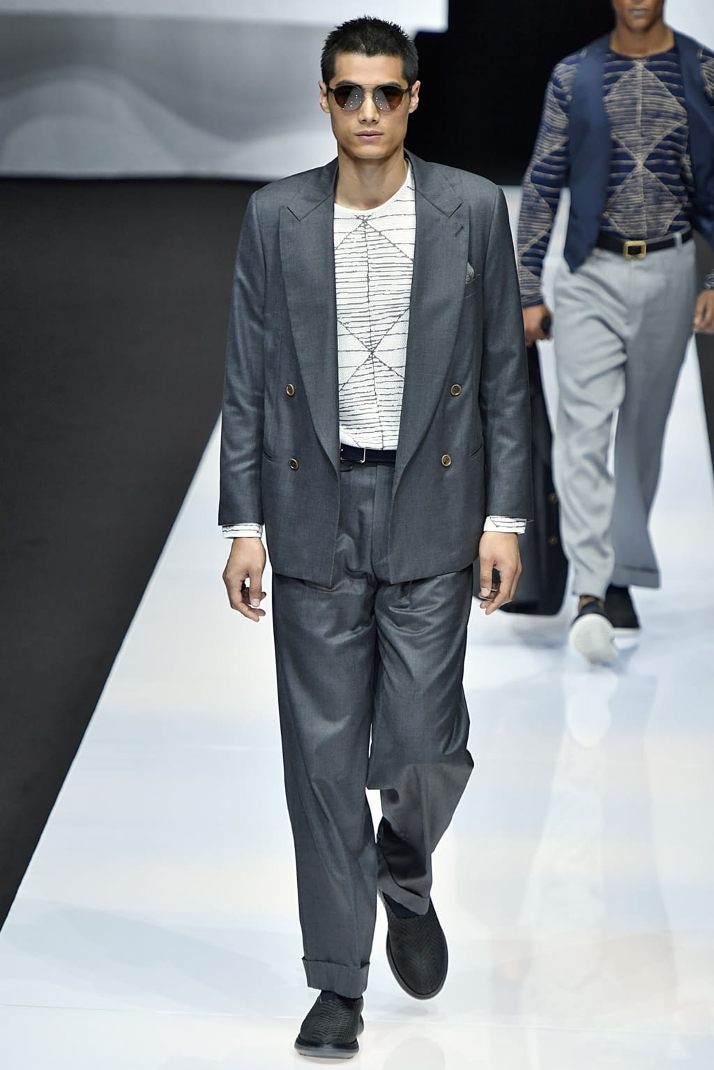 Fashion Week Milan Spring/Summer 2019 look 41 from the Giorgio Armani collection 男装