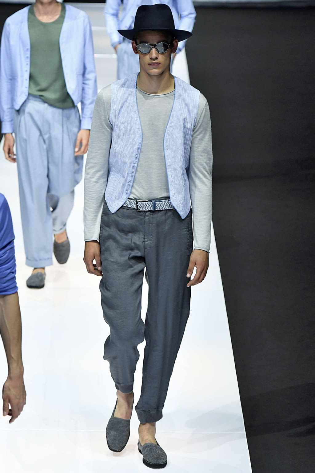 Fashion Week Milan Spring/Summer 2019 look 58 from the Giorgio Armani collection menswear