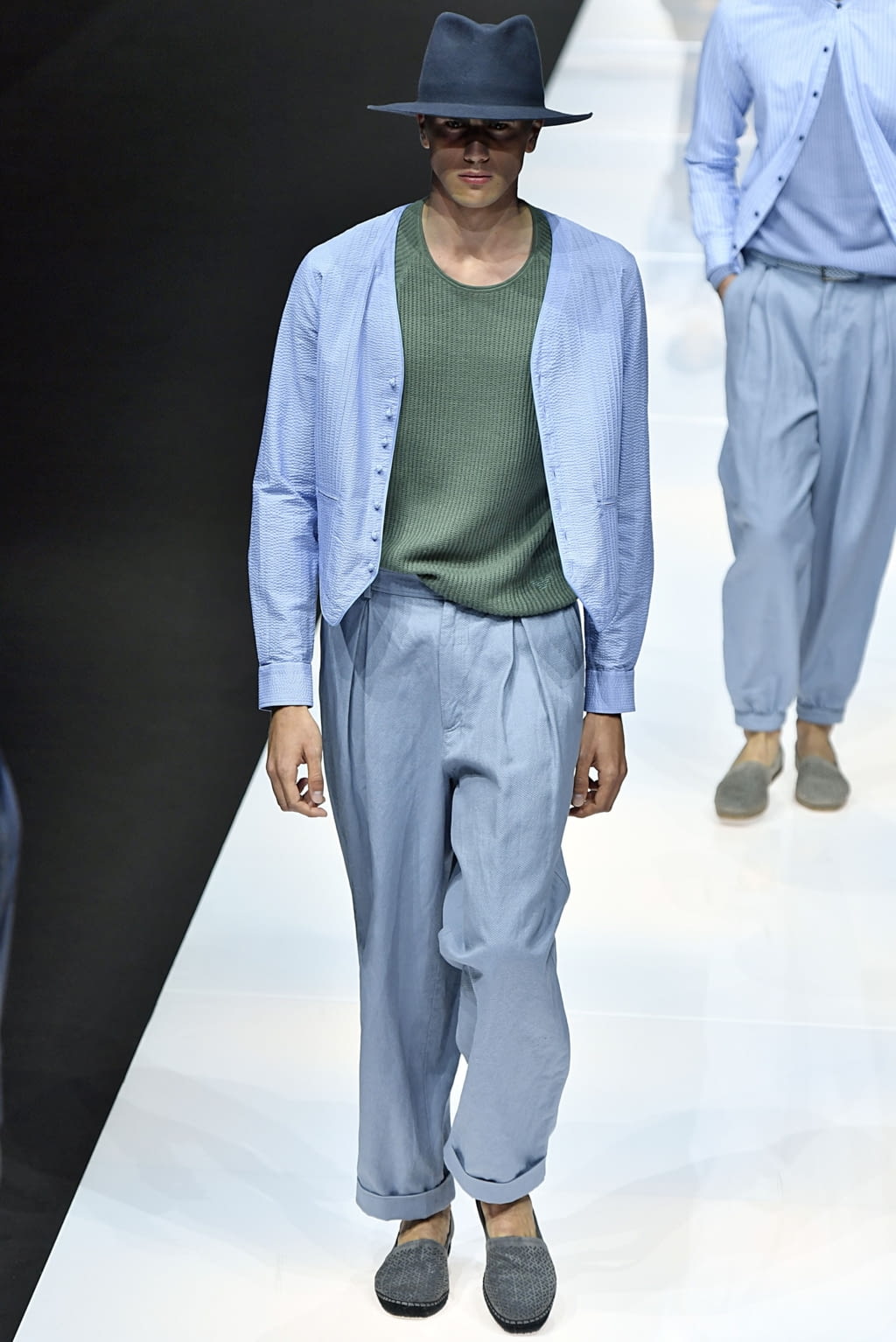 Fashion Week Milan Spring/Summer 2019 look 59 from the Giorgio Armani collection menswear