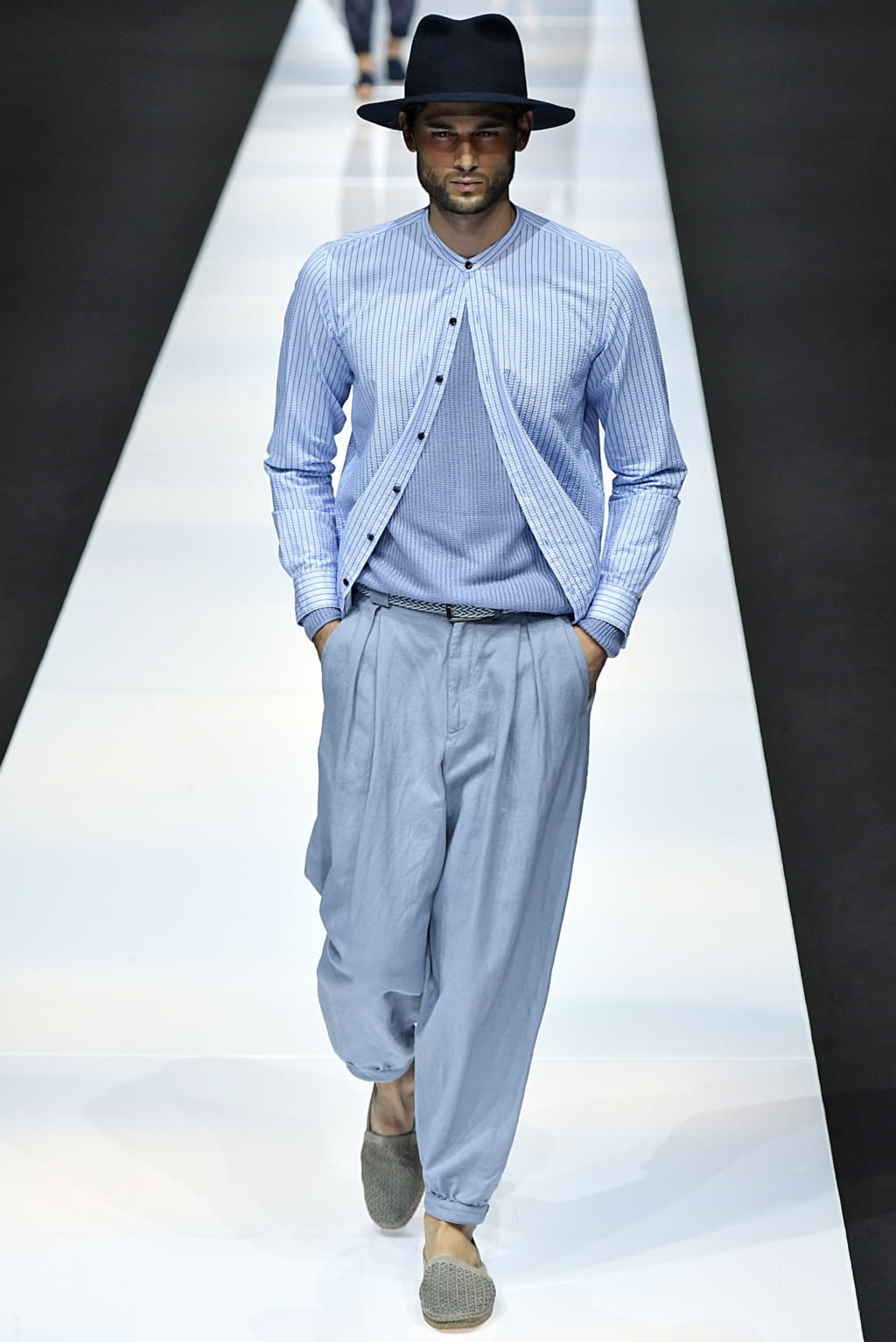 Fashion Week Milan Spring/Summer 2019 look 60 from the Giorgio Armani collection menswear