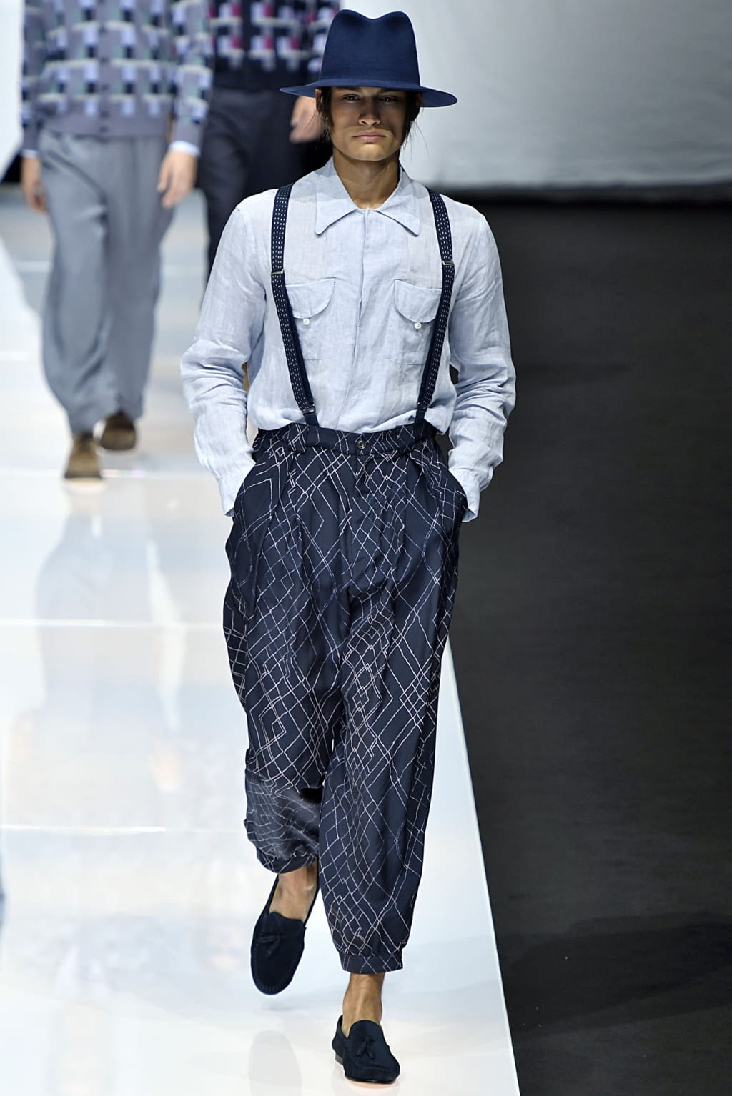 Fashion Week Milan Spring/Summer 2019 look 63 de la collection Giorgio Armani menswear