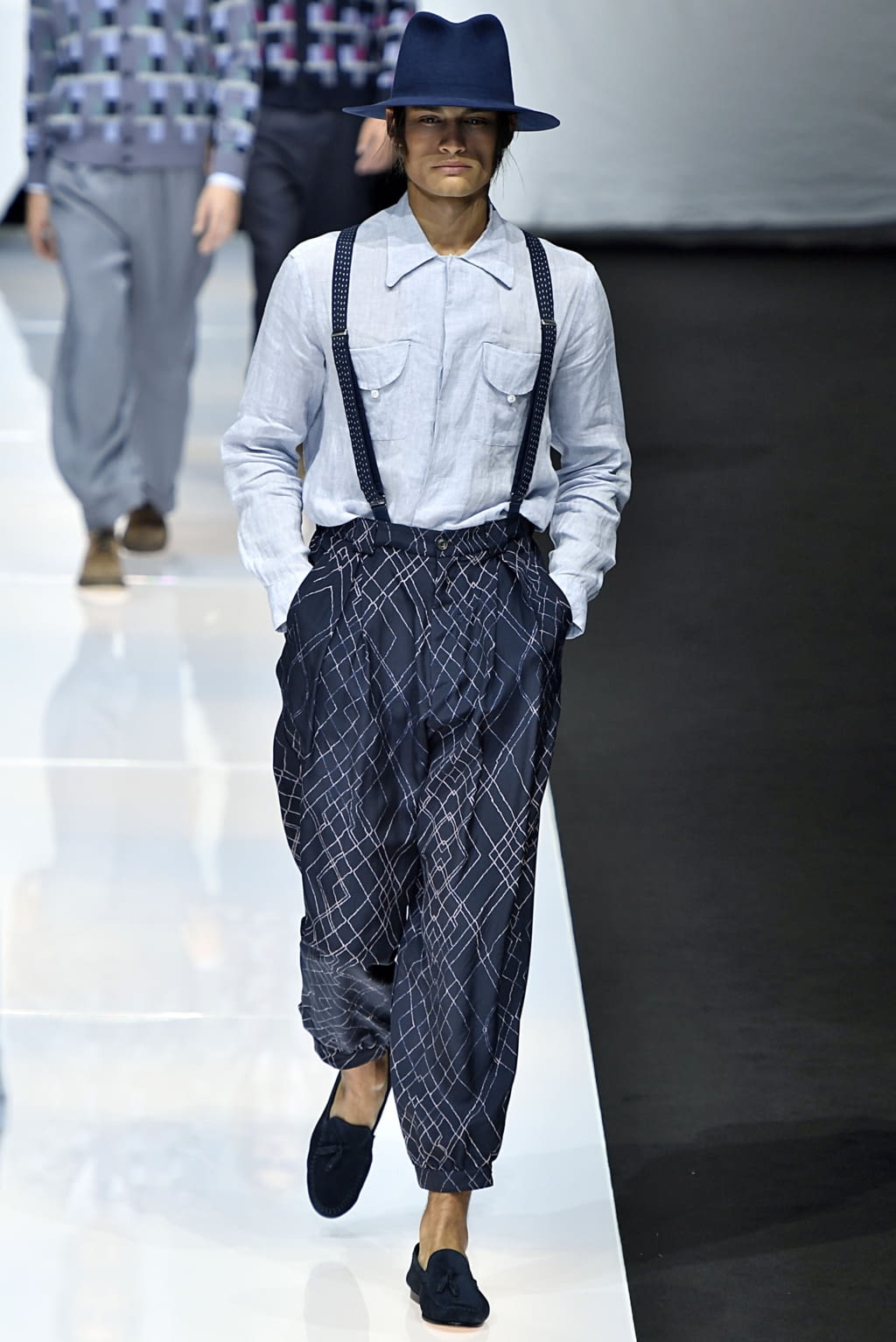 Fashion Week Milan Spring/Summer 2019 look 63 from the Giorgio Armani collection 男装