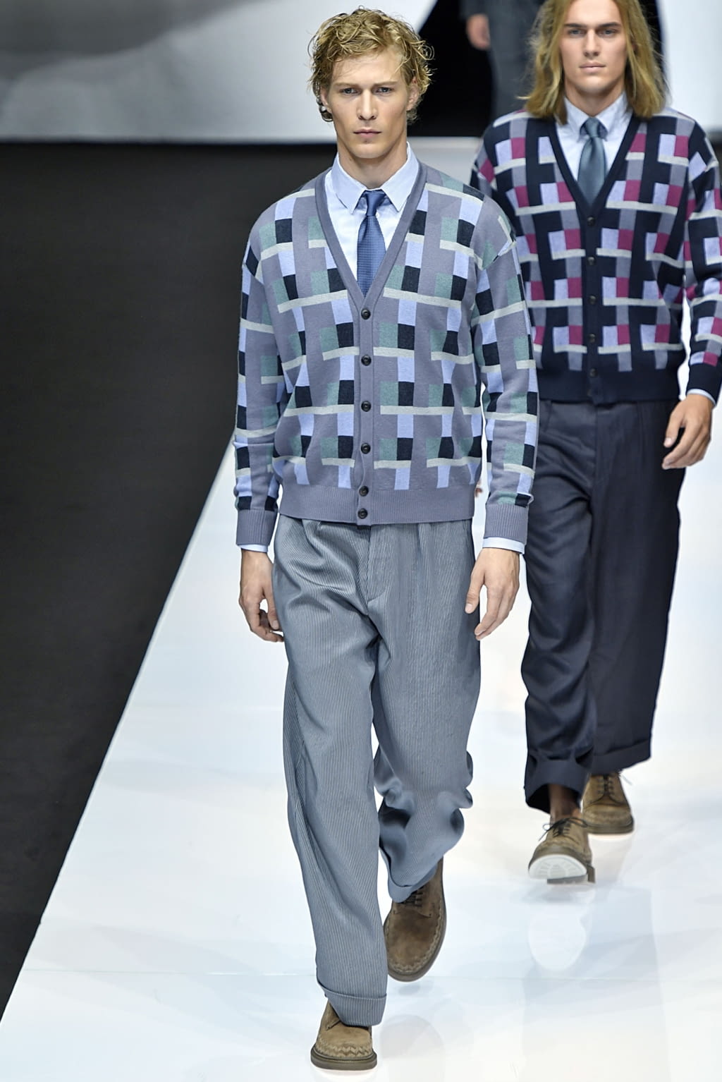 Fashion Week Milan Spring/Summer 2019 look 62 from the Giorgio Armani collection 男装