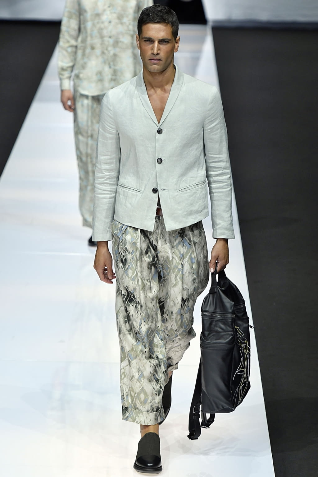 Fashion Week Milan Spring/Summer 2019 look 78 from the Giorgio Armani collection 男装