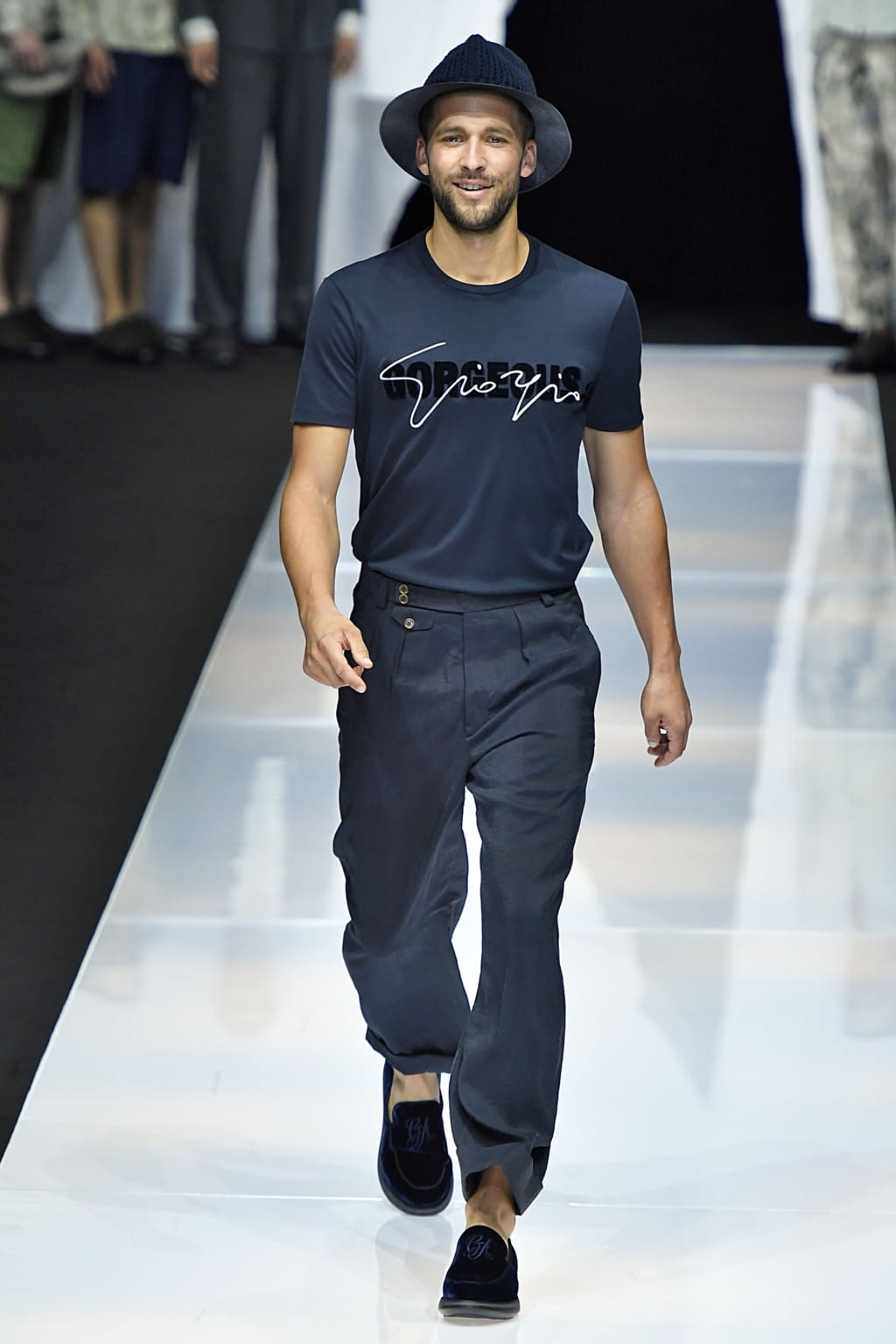 Fashion Week Milan Spring/Summer 2019 look 90 from the Giorgio Armani collection menswear