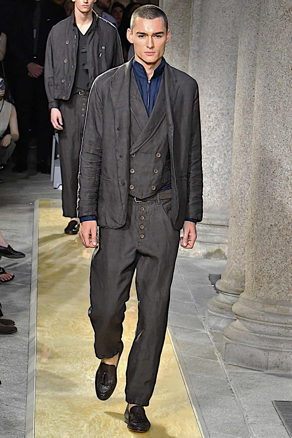 Fashion Week Milan Spring/Summer 2020 look 2 from the Giorgio Armani collection menswear