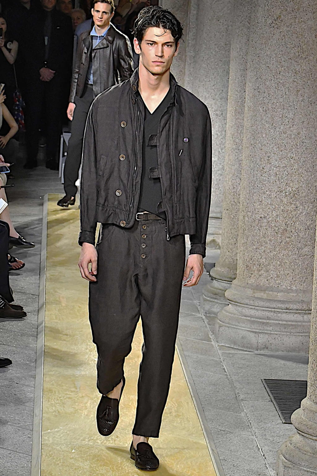 Fashion Week Milan Spring/Summer 2020 look 4 from the Giorgio Armani collection menswear