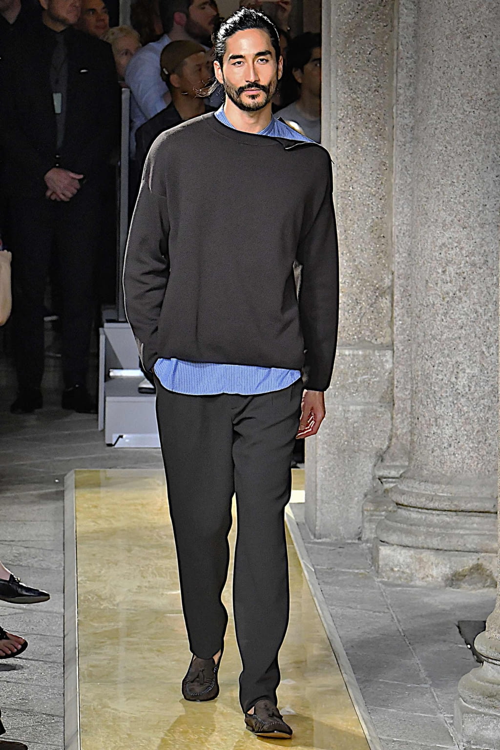 Fashion Week Milan Spring/Summer 2020 look 6 from the Giorgio Armani collection menswear