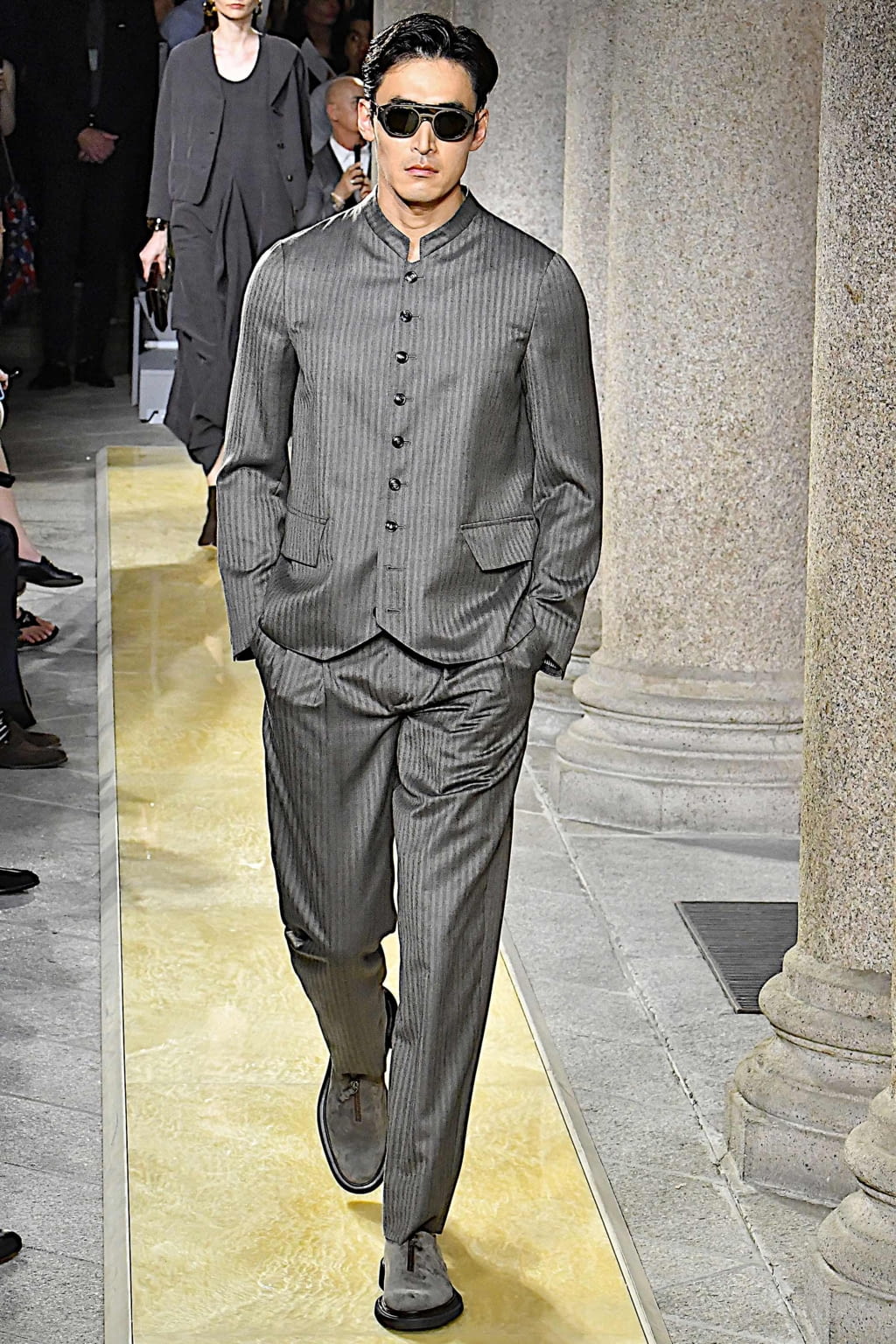 Fashion Week Milan Spring/Summer 2020 look 15 from the Giorgio Armani collection 男装
