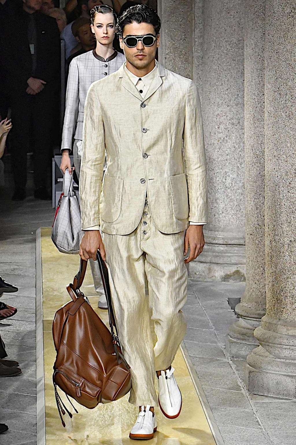Fashion Week Milan Spring/Summer 2020 look 19 from the Giorgio Armani collection menswear