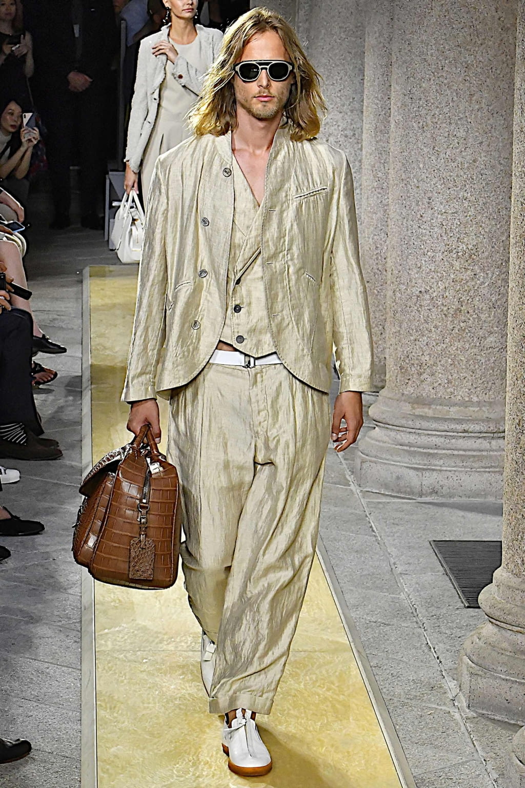 Fashion Week Milan Spring/Summer 2020 look 21 from the Giorgio Armani collection 男装
