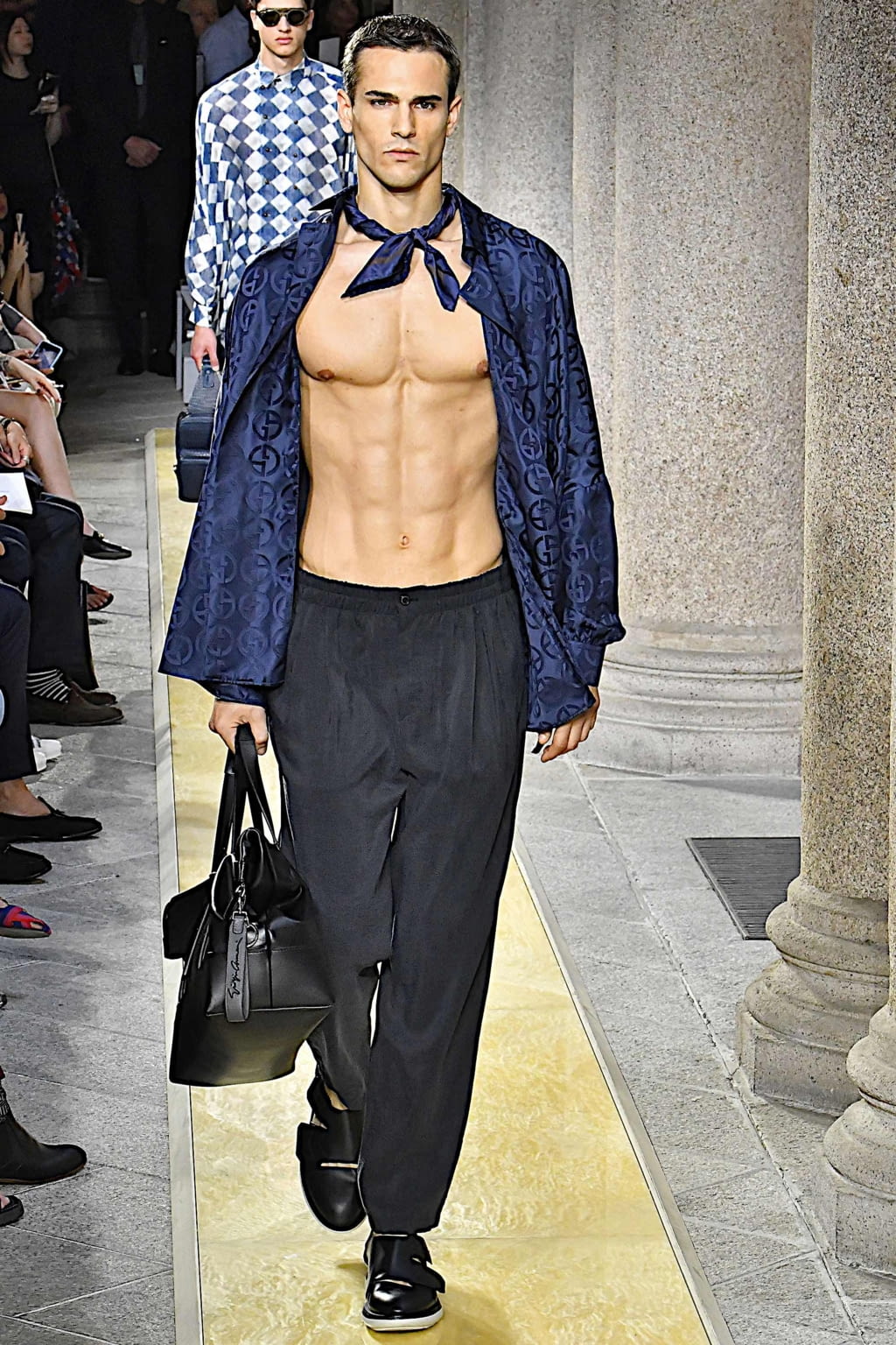 Fashion Week Milan Spring/Summer 2020 look 37 from the Giorgio Armani collection 男装