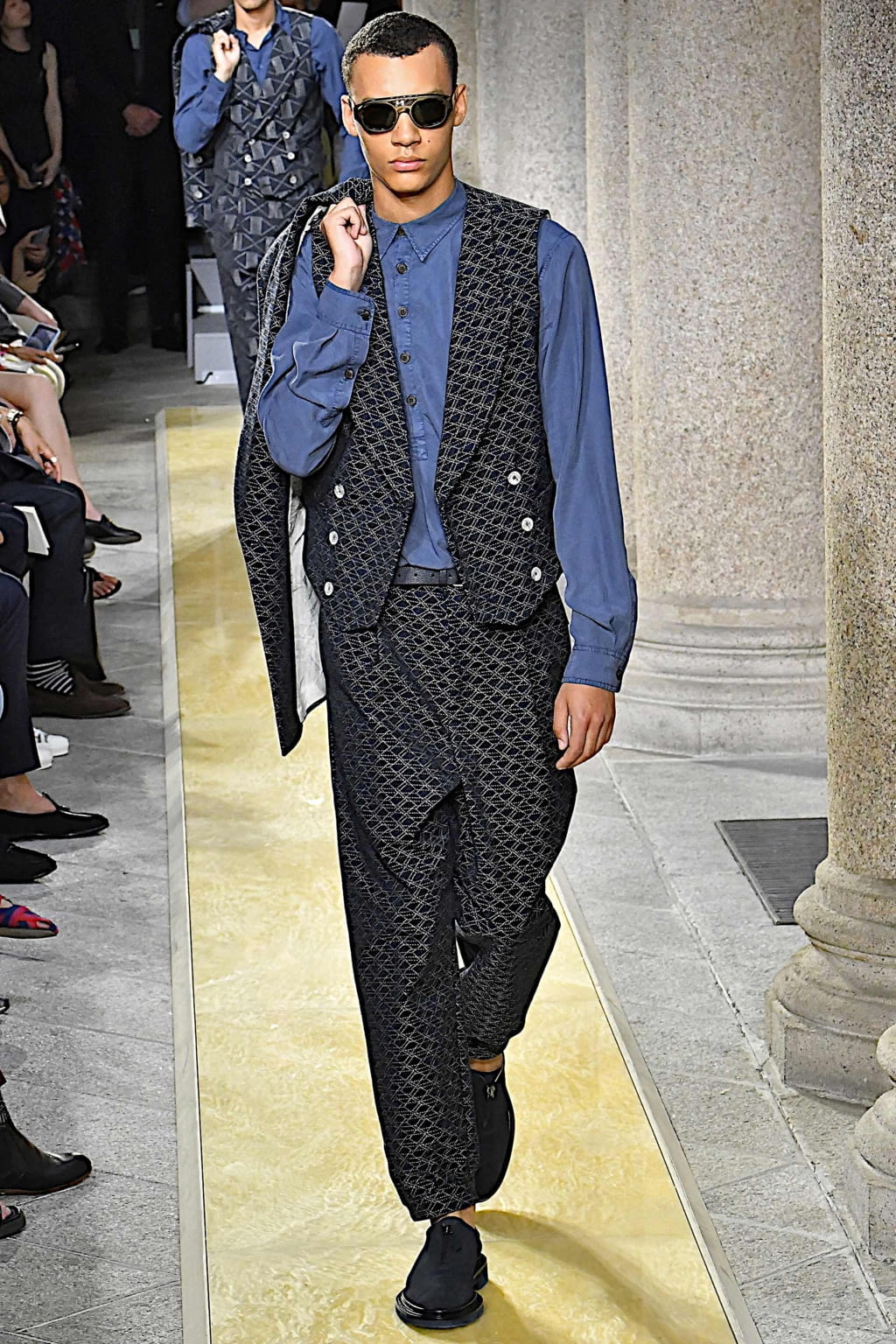 Fashion Week Milan Spring/Summer 2020 look 46 from the Giorgio Armani collection menswear