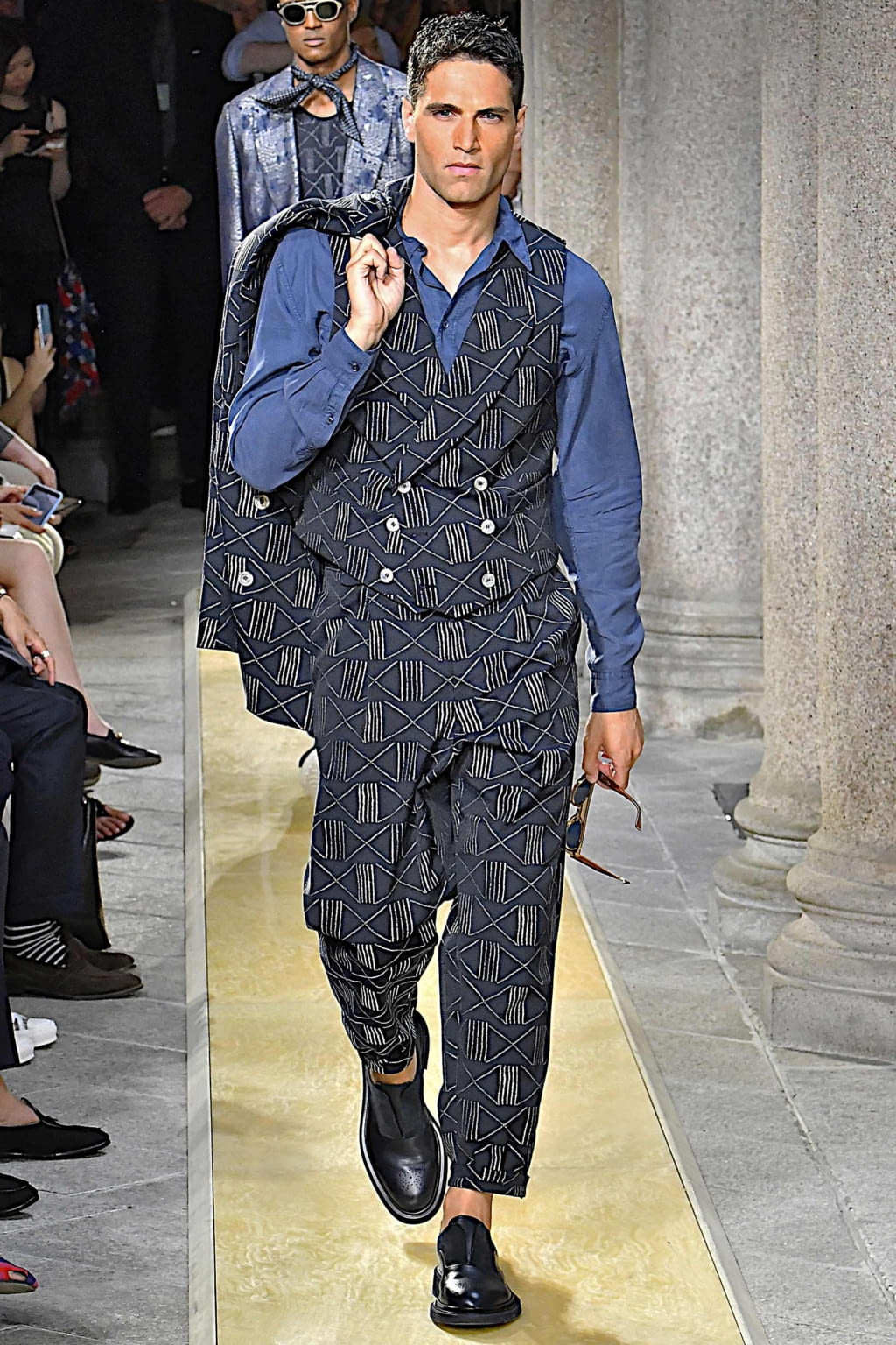 Fashion Week Milan Spring/Summer 2020 look 48 from the Giorgio Armani collection 男装