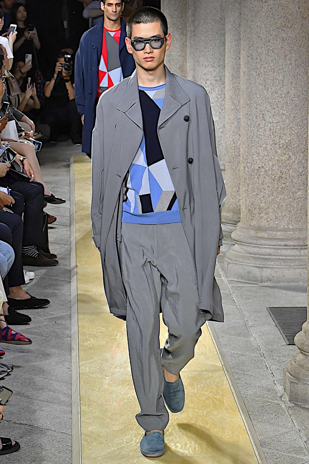 Fashion Week Milan Spring/Summer 2020 look 56 from the Giorgio Armani collection 男装