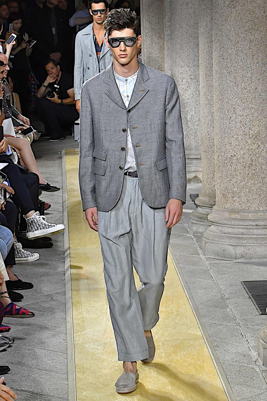 Fashion Week Milan Spring/Summer 2020 look 73 from the Giorgio Armani collection 男装