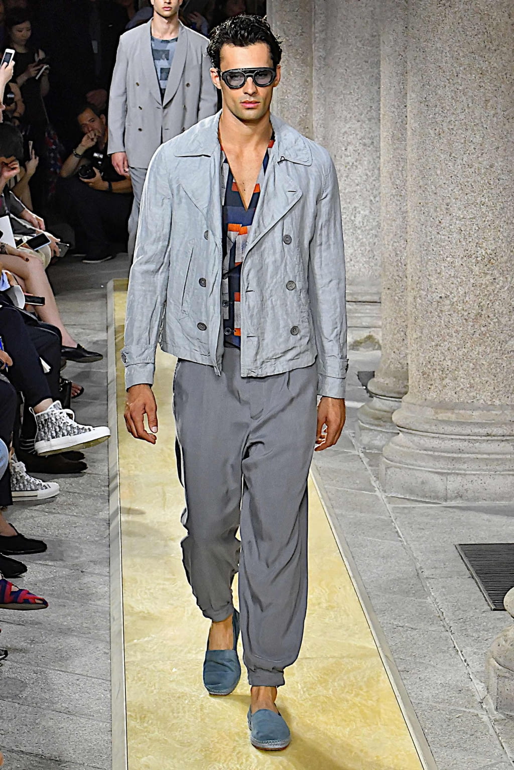 Fashion Week Milan Spring/Summer 2020 look 74 from the Giorgio Armani collection 男装