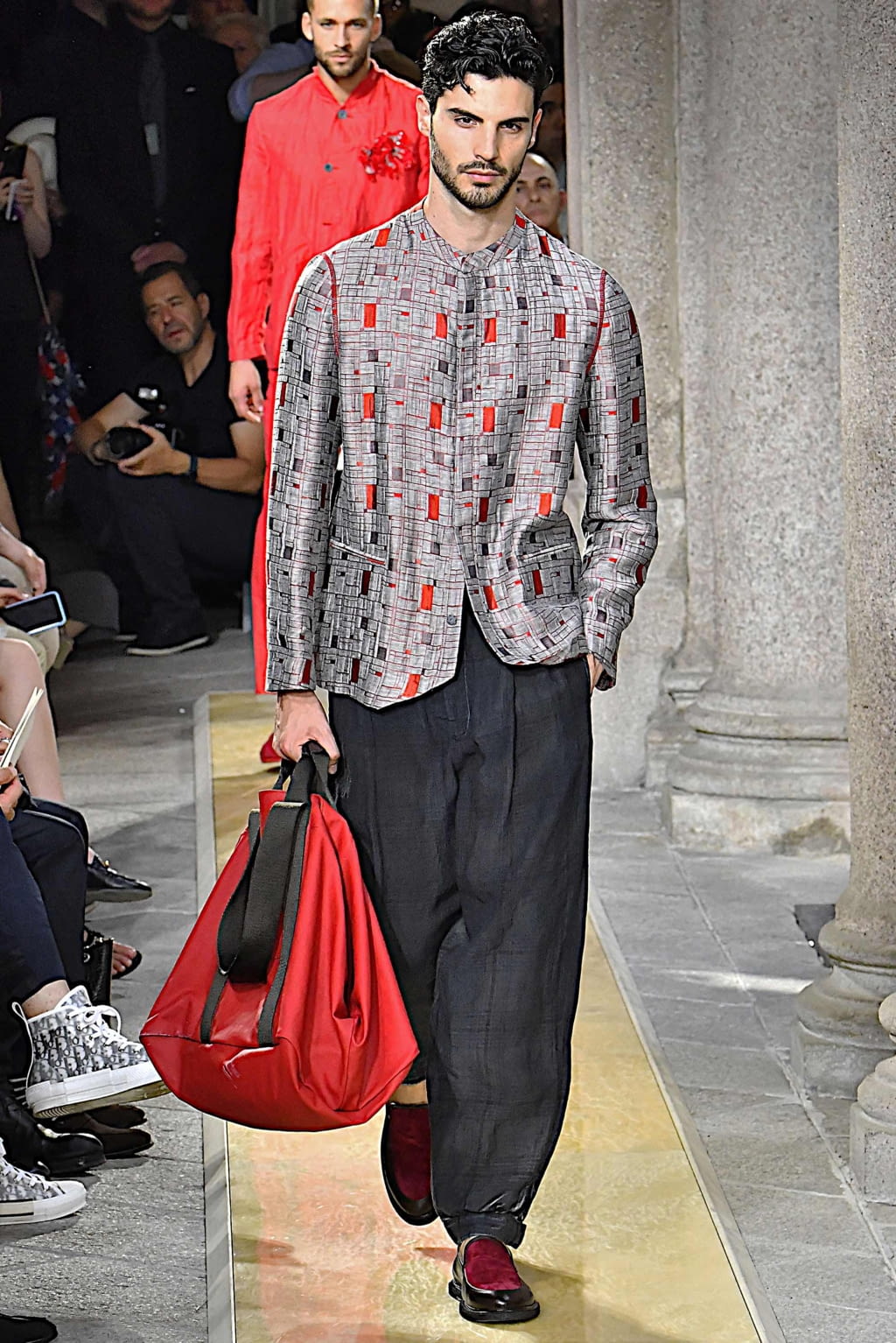 Fashion Week Milan Spring/Summer 2020 look 84 from the Giorgio Armani collection 男装