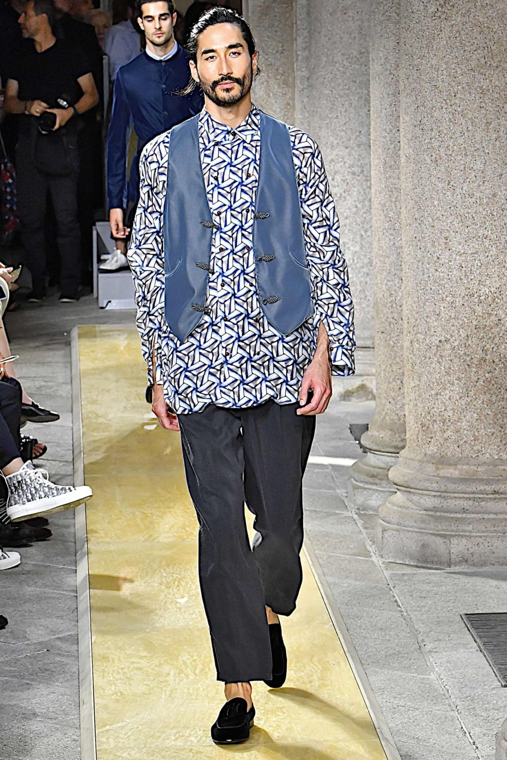 Fashion Week Milan Spring/Summer 2020 look 100 from the Giorgio Armani collection 男装