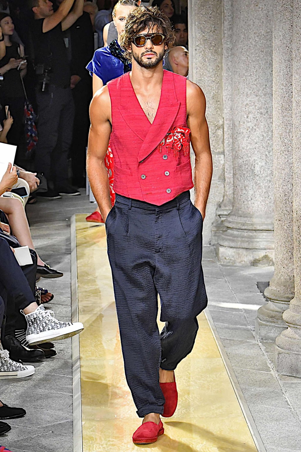 Fashion Week Milan Spring/Summer 2020 look 104 from the Giorgio Armani collection menswear