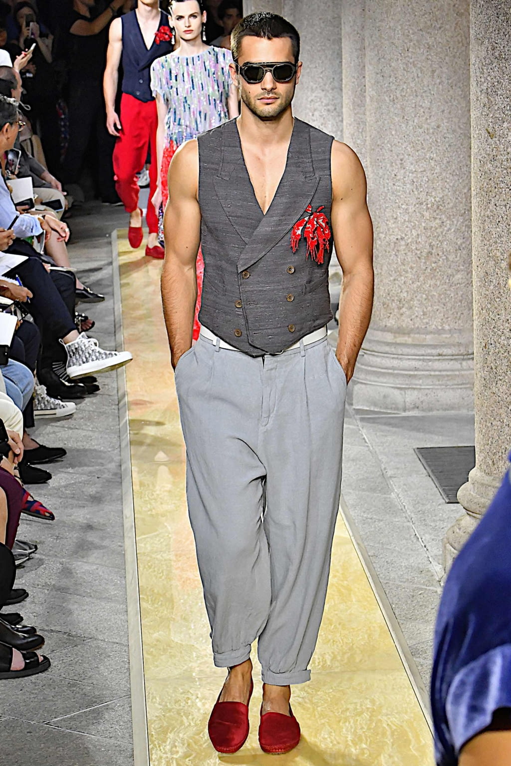 Fashion Week Milan Spring/Summer 2020 look 106 from the Giorgio Armani collection 男装
