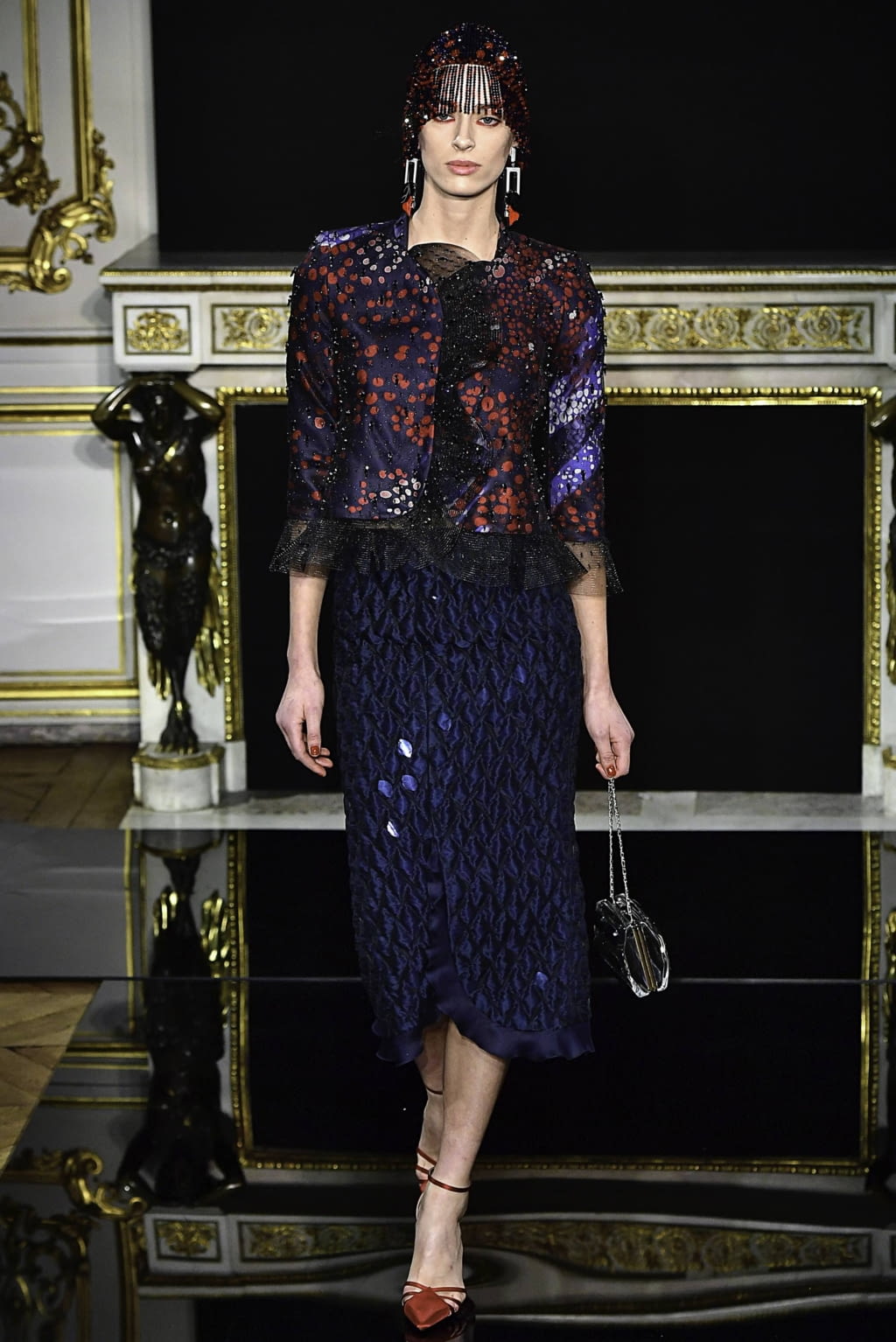 Fashion Week Paris Spring/Summer 2019 look 27 from the Giorgio Armani Privé collection 高级定制