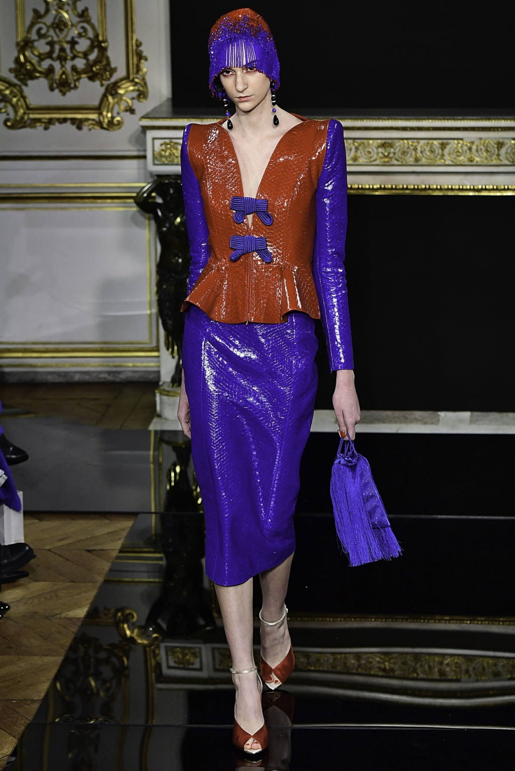 Fashion Week Paris Spring/Summer 2019 look 30 from the Giorgio Armani Privé collection couture
