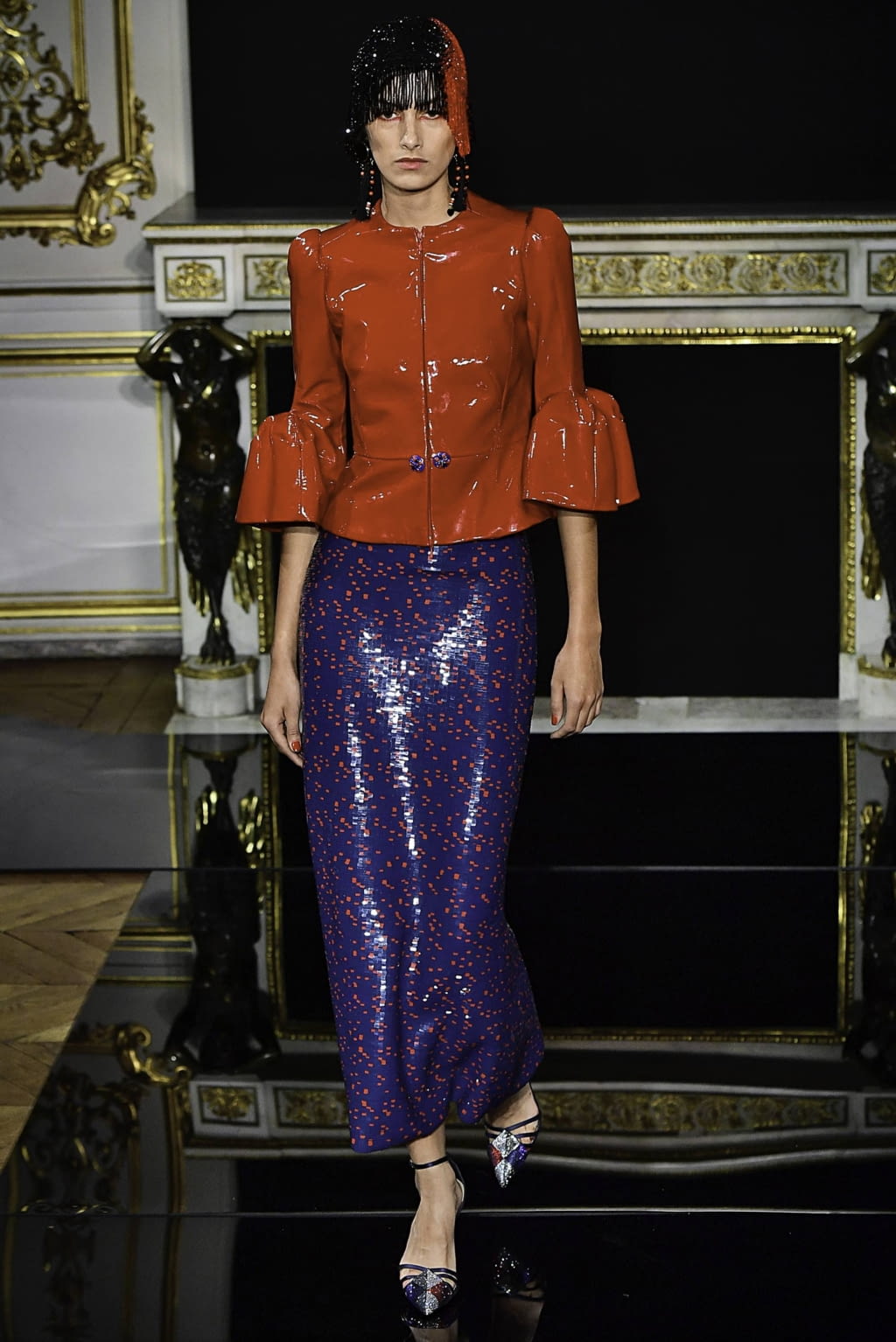 Fashion Week Paris Spring/Summer 2019 look 35 from the Giorgio Armani Privé collection couture