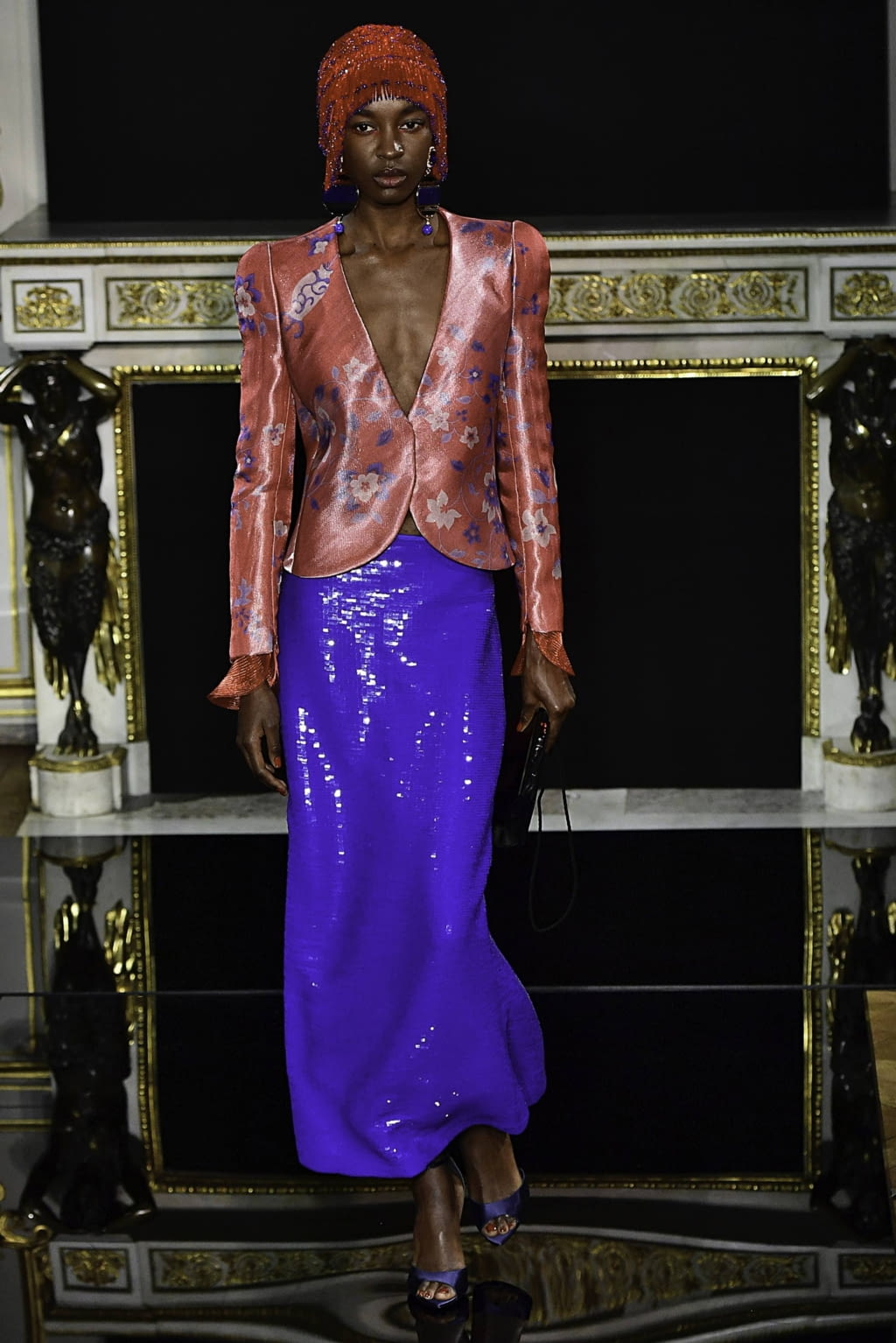 Fashion Week Paris Spring/Summer 2019 look 36 from the Giorgio Armani Privé collection couture