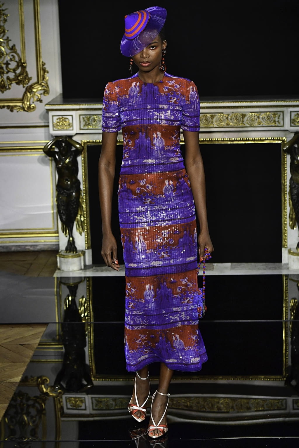 Fashion Week Paris Spring/Summer 2019 look 55 from the Giorgio Armani Privé collection couture