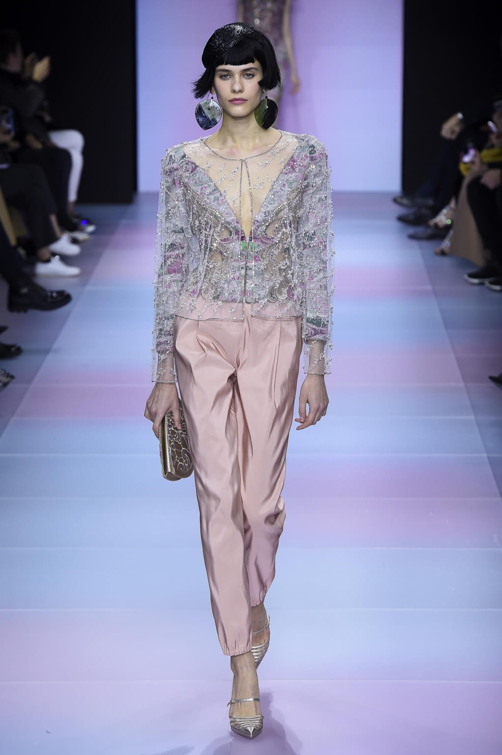 Fashion Week Paris Spring/Summer 2020 look 13 from the Giorgio Armani Privé collection couture