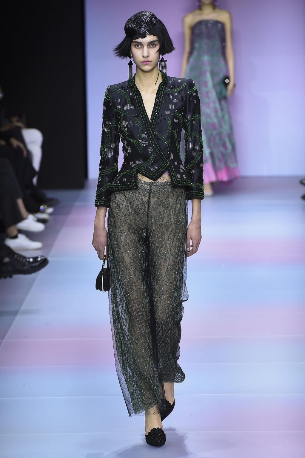 Fashion Week Paris Spring/Summer 2020 look 38 from the Giorgio Armani Privé collection 高级定制