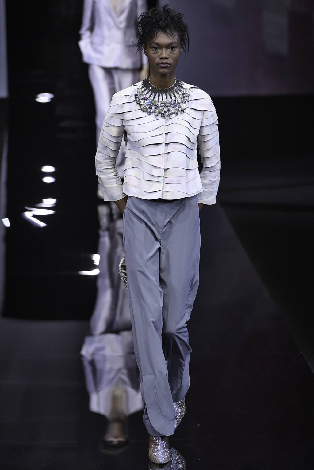 Fashion Week Milan Spring/Summer 2019 look 22 from the Giorgio Armani collection 女装
