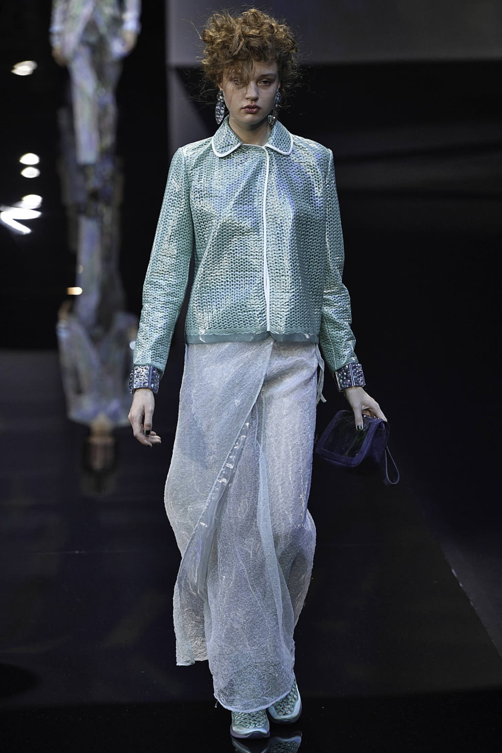 Fashion Week Milan Spring/Summer 2019 look 57 from the Giorgio Armani collection womenswear