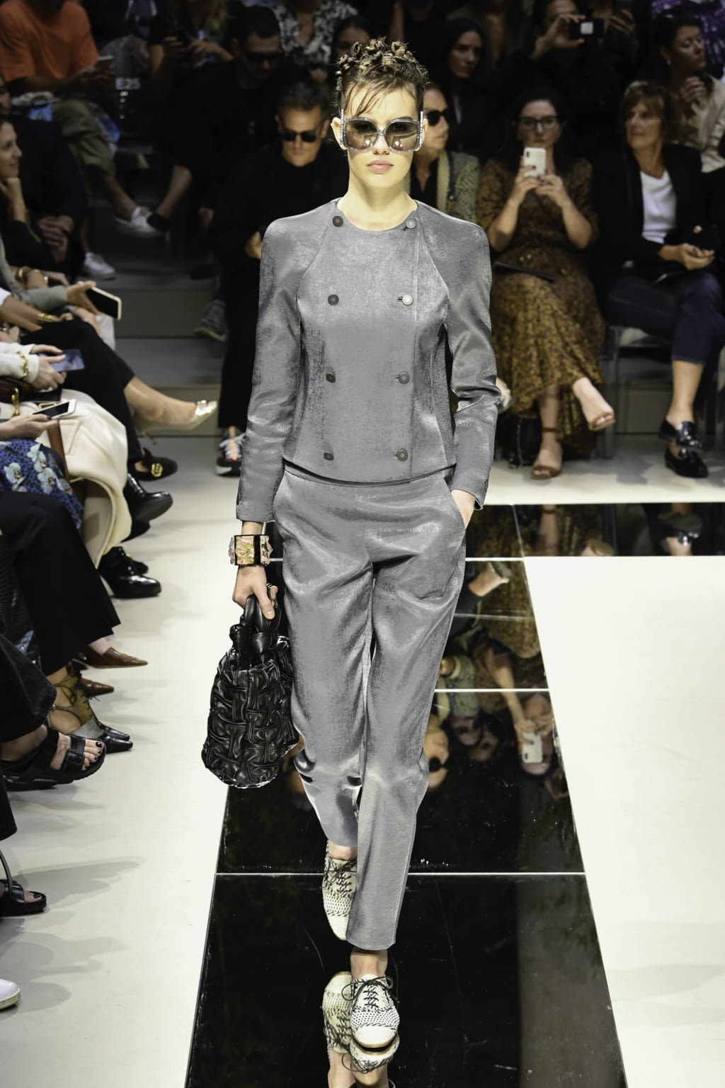 Fashion Week Milan Spring/Summer 2020 look 1 from the Giorgio Armani collection womenswear