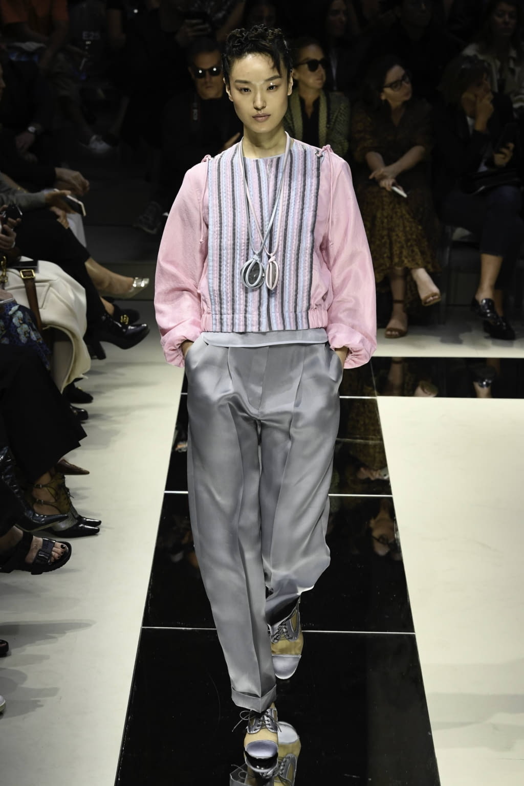 Fashion Week Milan Spring/Summer 2020 look 55 from the Giorgio Armani collection 女装