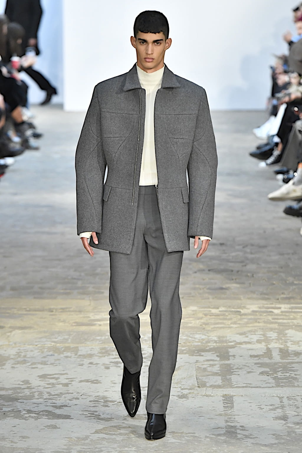 Fashion Week Paris Fall/Winter 2020 look 1 from the GmbH collection menswear
