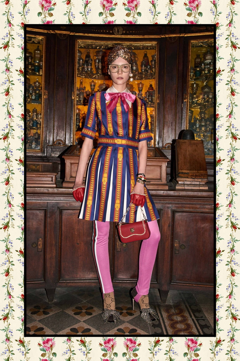 Fashion Week Milan Pre-Fall 2017 look 1 from the Gucci collection womenswear