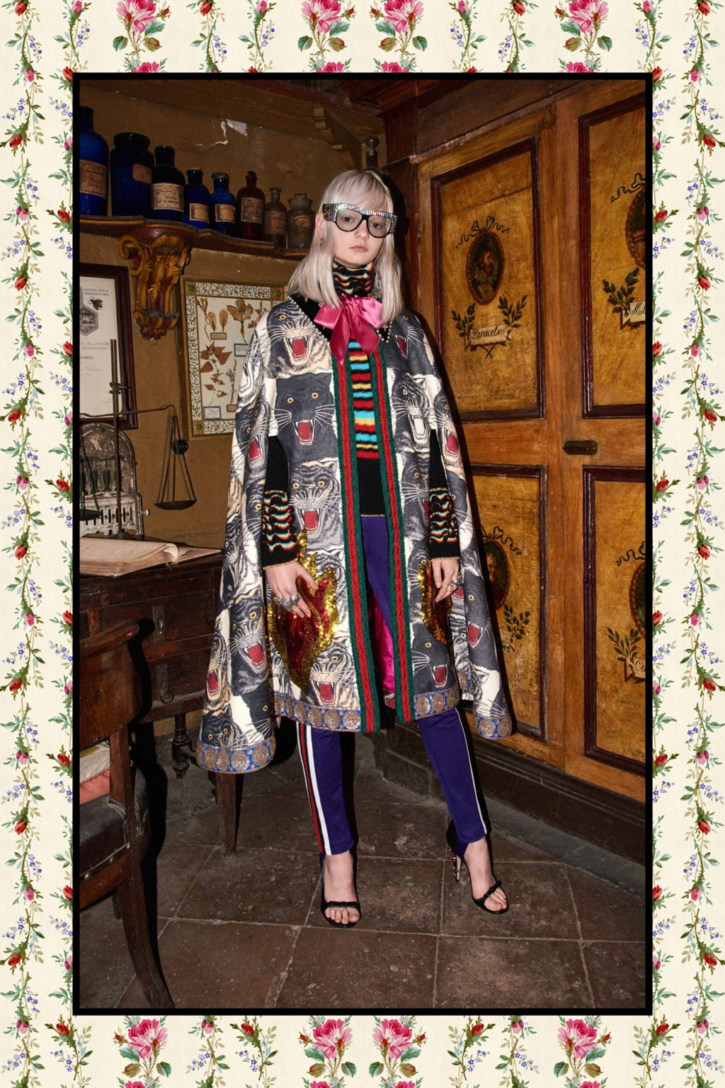 Fashion Week Milan Pre-Fall 2017 look 2 de la collection Gucci womenswear
