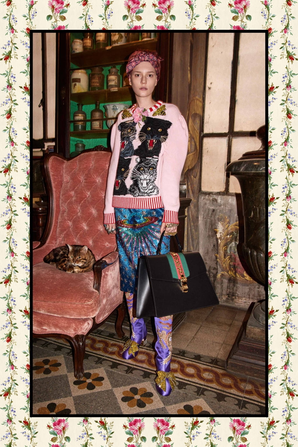 Fashion Week Milan Pre-Fall 2017 look 21 from the Gucci collection 女装