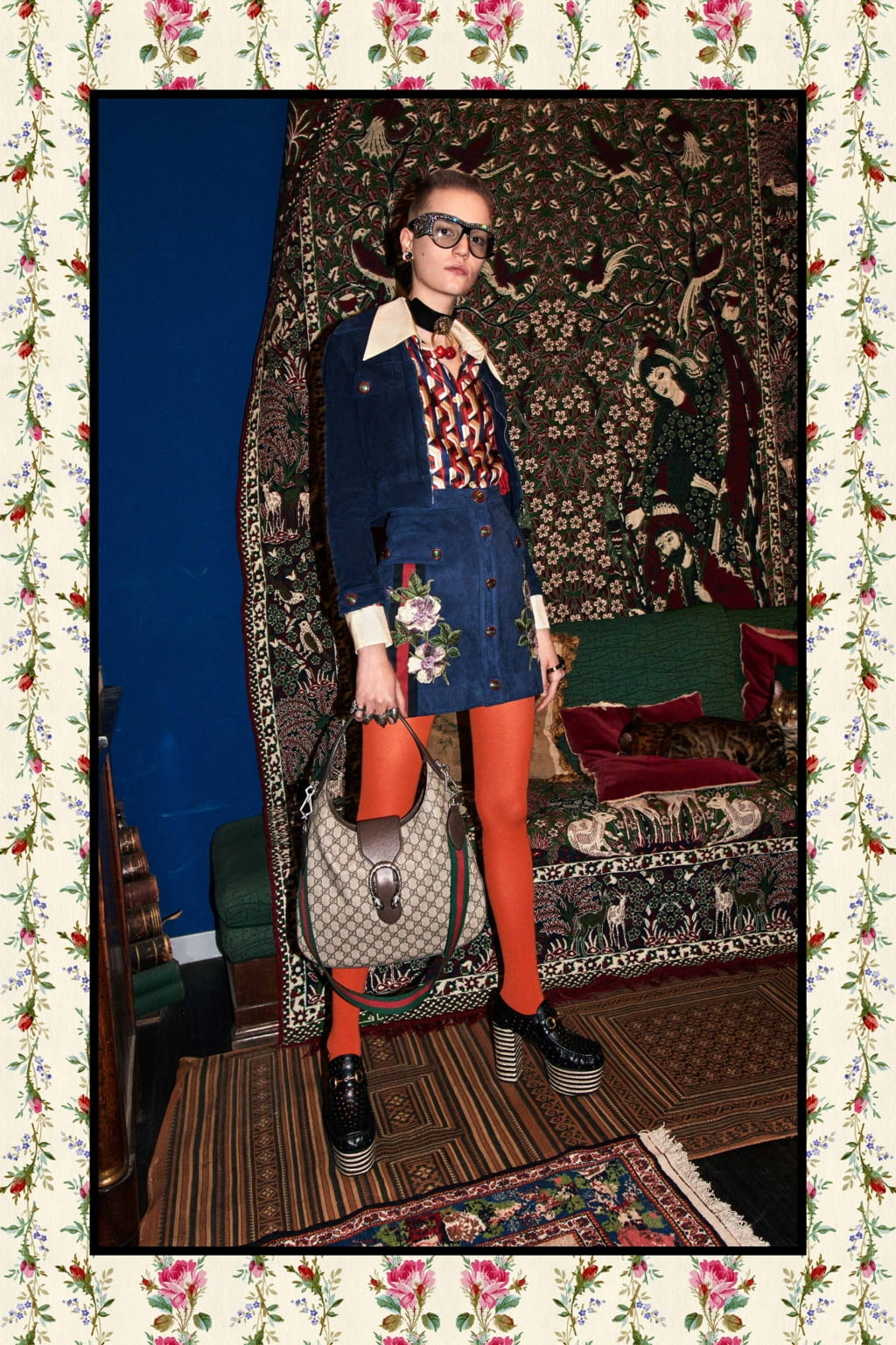 Fashion Week Milan Pre-Fall 2017 look 32 from the Gucci collection womenswear