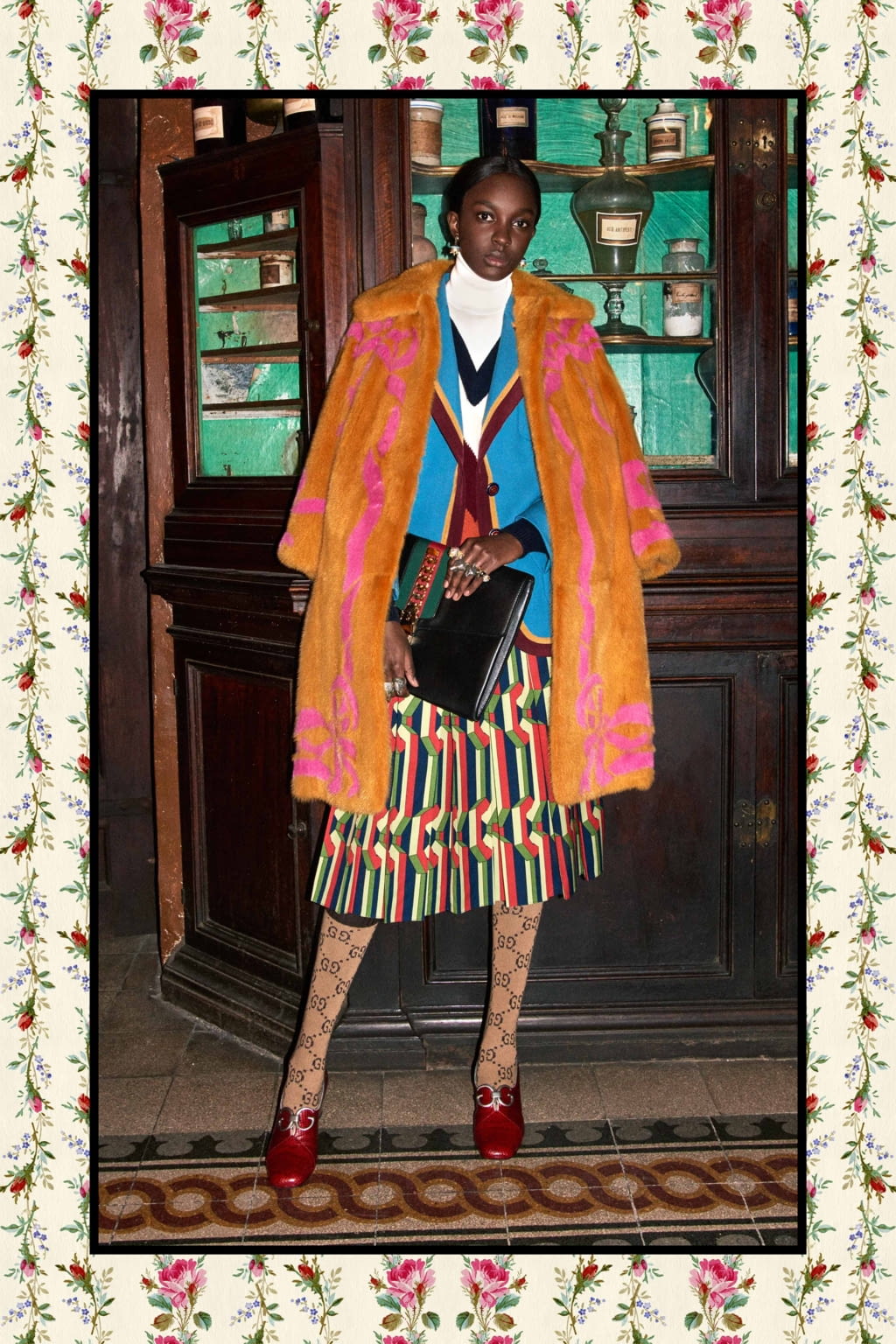 Fashion Week Milan Pre-Fall 2017 look 35 from the Gucci collection womenswear