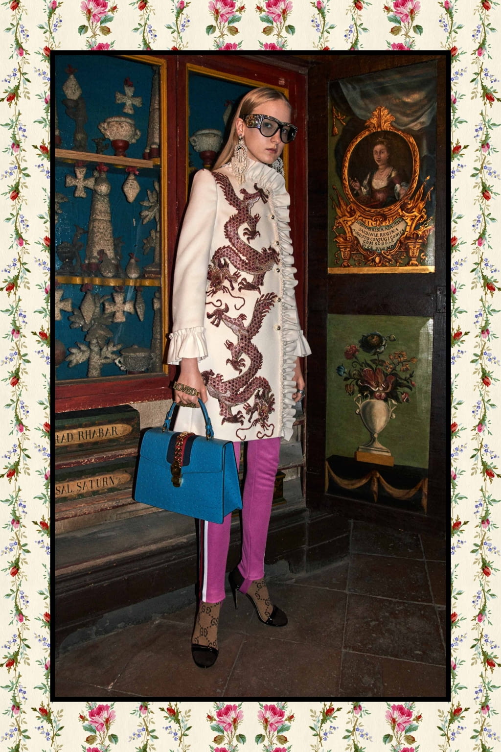 Fashion Week Milan Pre-Fall 2017 look 44 from the Gucci collection womenswear