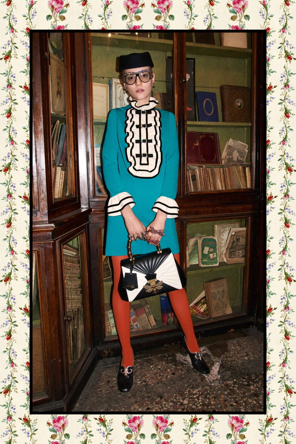 Fashion Week Milan Pre-Fall 2017 look 48 from the Gucci collection womenswear