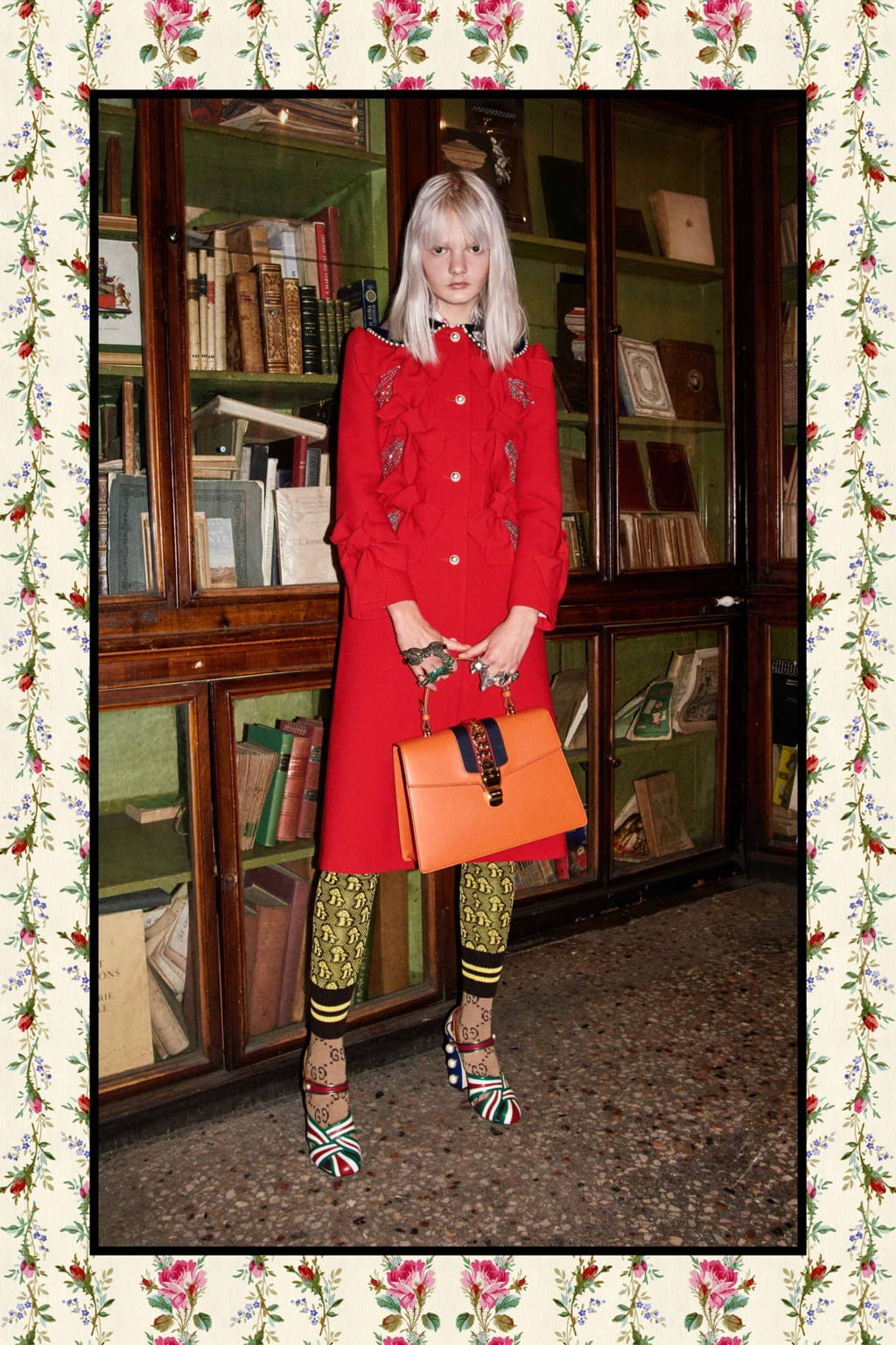 Fashion Week Milan Pre-Fall 2017 look 55 from the Gucci collection 女装
